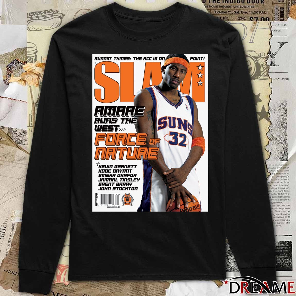 SLAM Magazine Amare Runs The West Force Of Nature 2026 Poster t-shirt