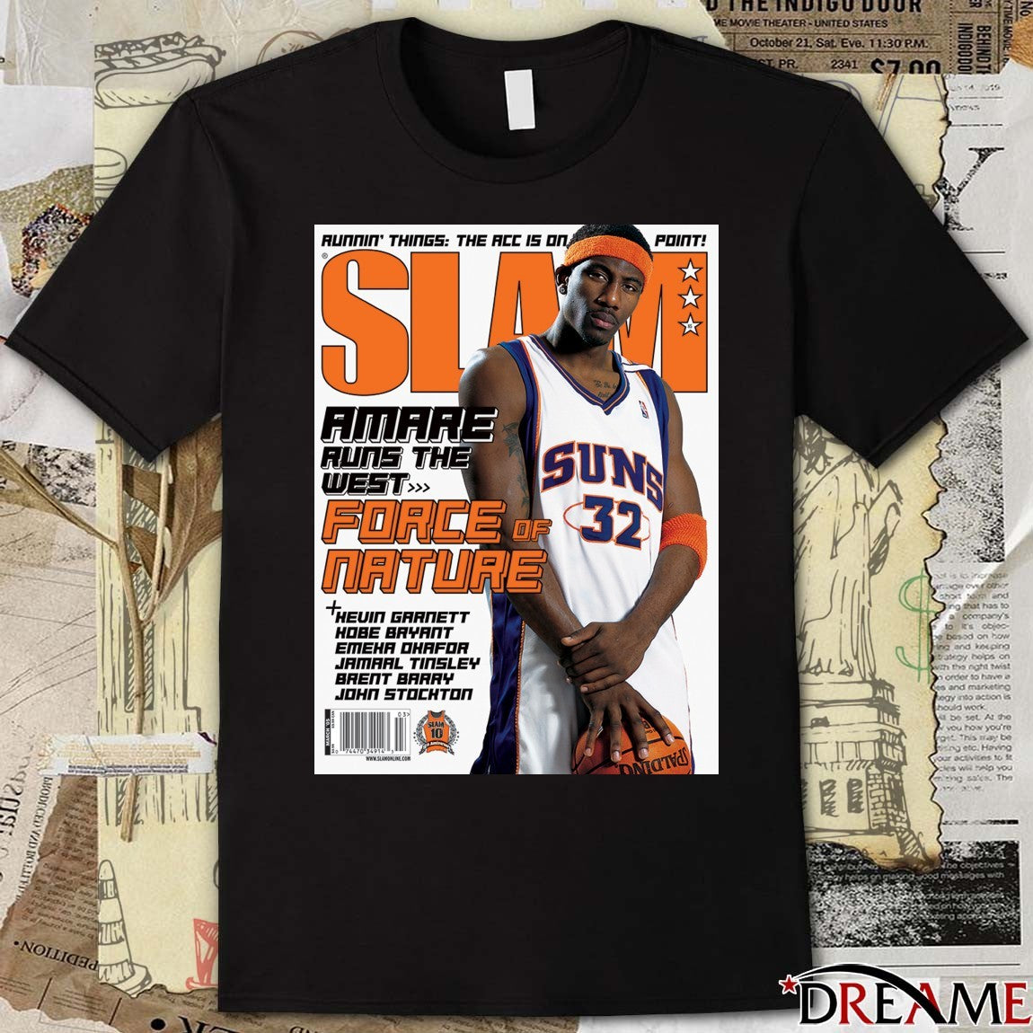 SLAM Magazine Amare Runs The West Force Of Nature 2026 Poster t-shirt