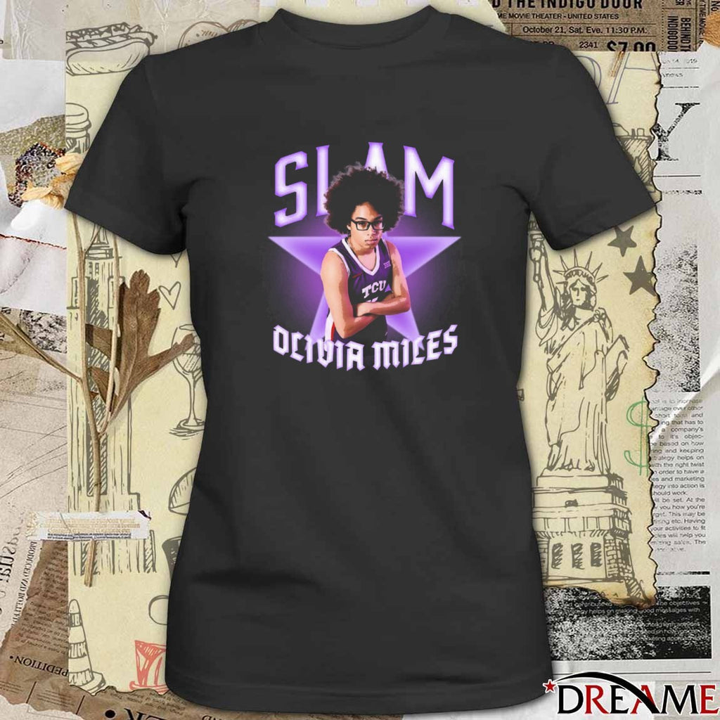 SLAM Olivia Miles Superstar Remix TCU Horned Frogs t-shirt