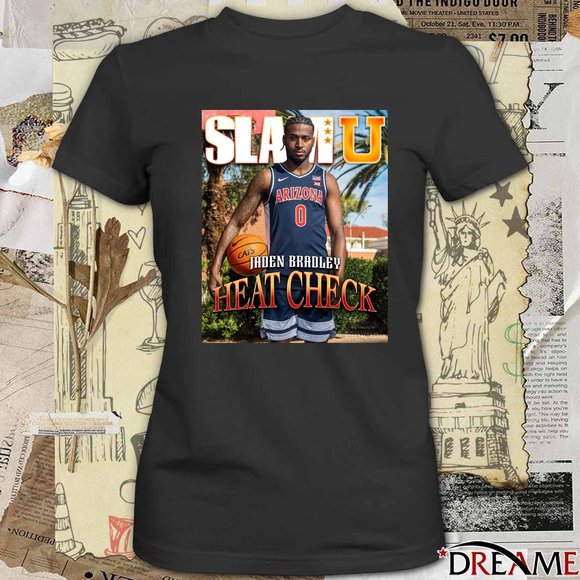 SLAM U Arizona Wildcats MBB Jaden Bradley Heat Check Poster t-shirt