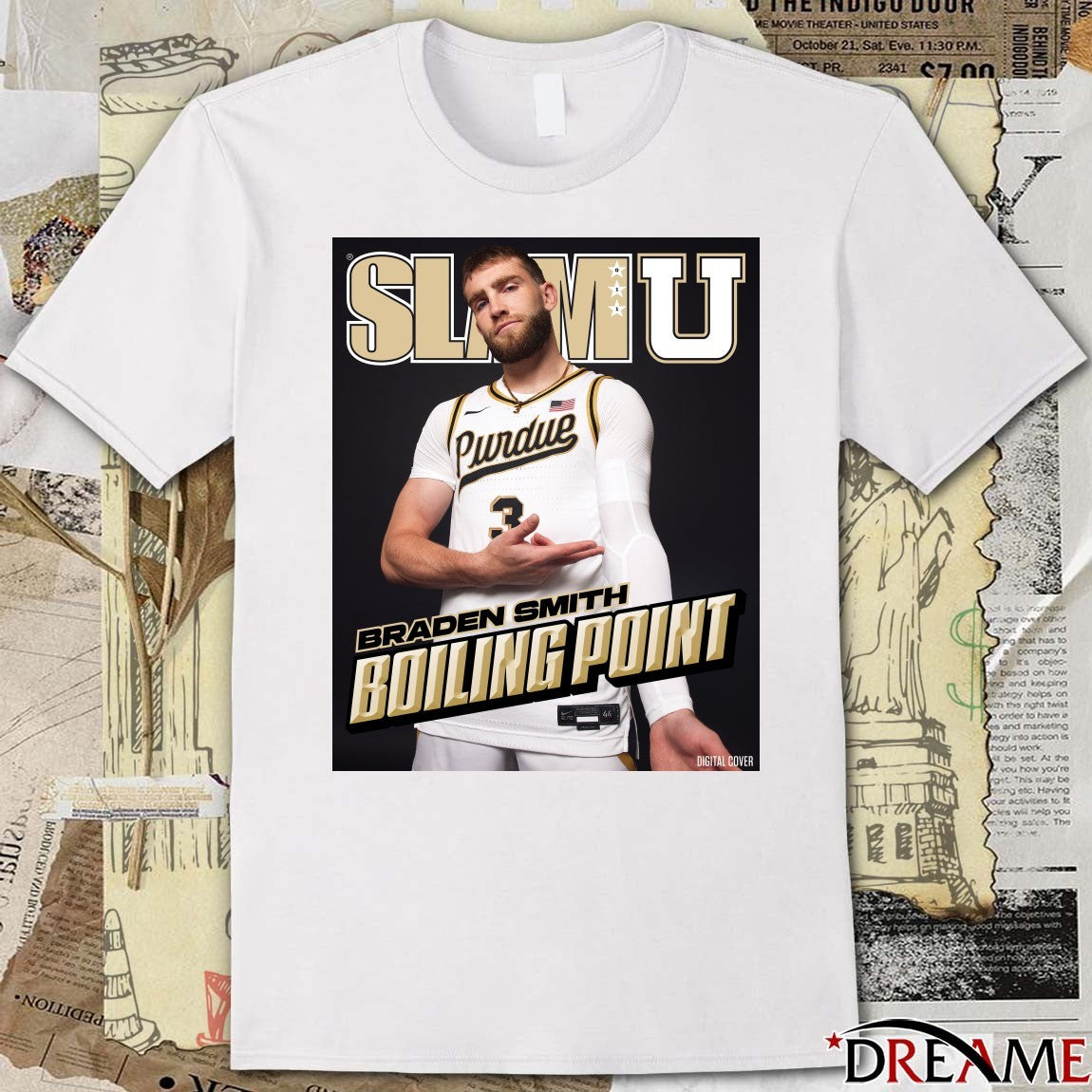 SLAM U Braden Smith Boiling Point Purdue Boilermakers Poster t-shirt