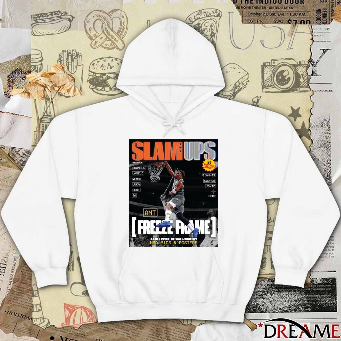SLAM Ups Anthony Edwards Freeze Frame A Full Issue Of Wall Worthy Poster t-shirt