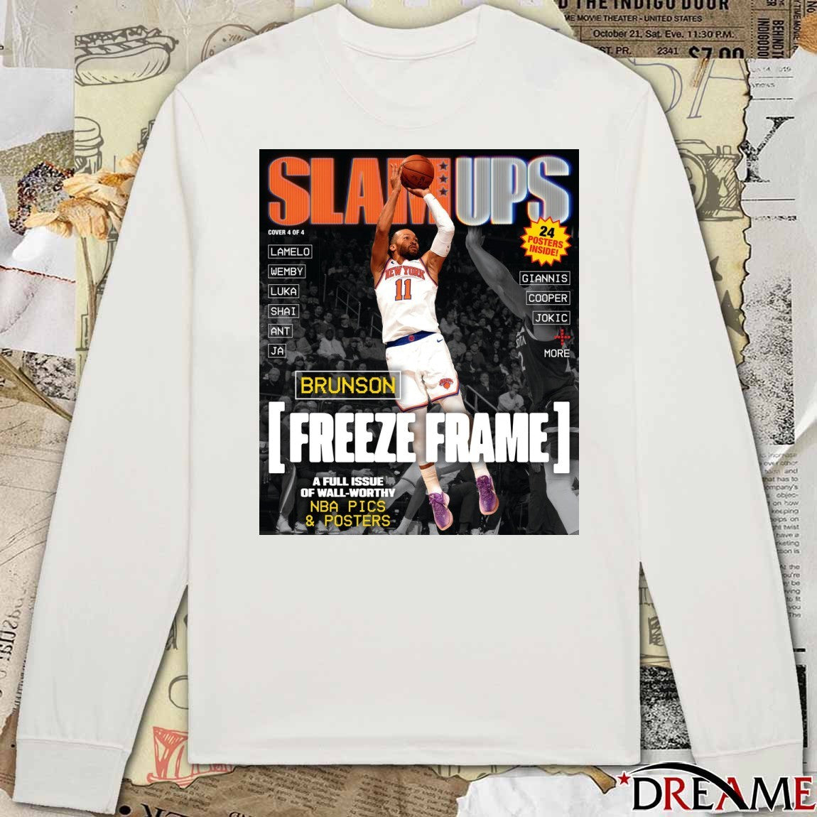 SLAM Ups Jalen Brunson Freeze Frame A Full Issue Of Wall Worthy Poster t-shirt
