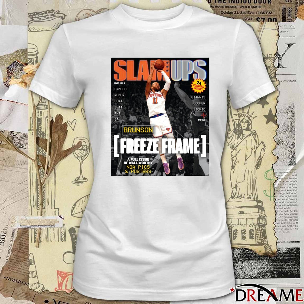 SLAM Ups Jalen Brunson Freeze Frame A Full Issue Of Wall Worthy Poster t-shirt