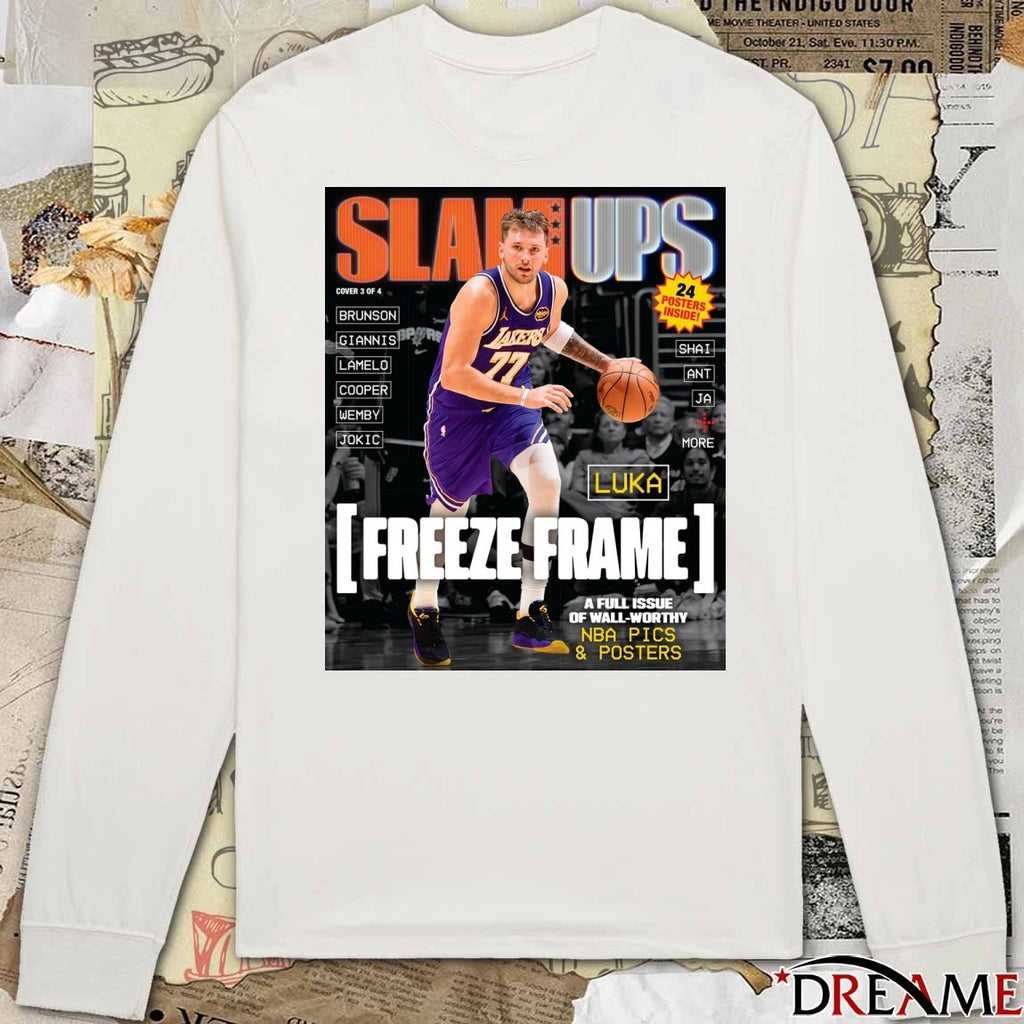 SLAM Ups Luka Doncic Freeze Frame A Full Issue Of Wall Worthy Poster t-shirt