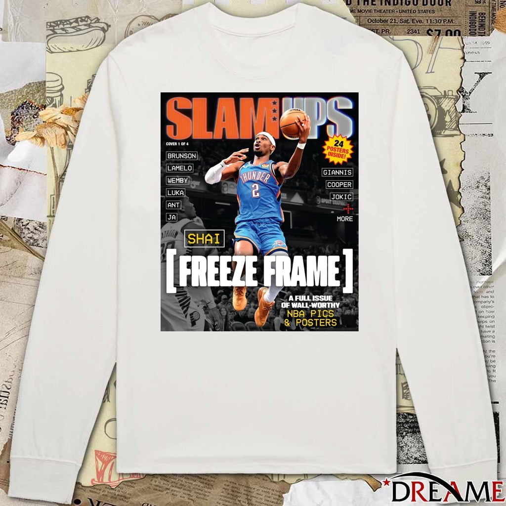 SLAM Ups Shai Gilgeous Alexander Freeze Frame A Full Issue Of Wall Worthy Poster t-shirt