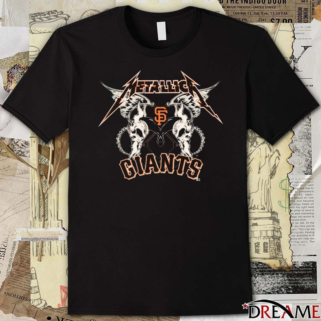 San Francisco Giants MLB Baseball Metallica Wings 2025 t-shirt