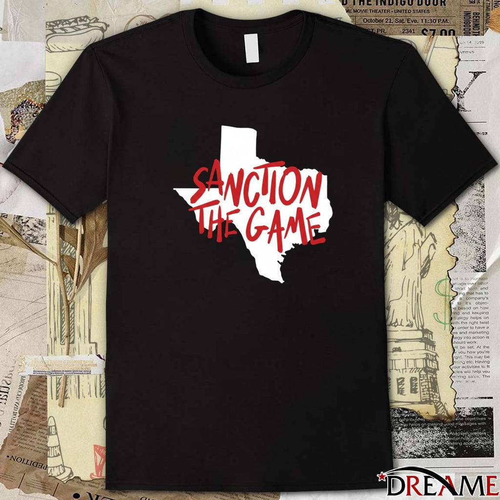 Sanction The Game Houston Texans Player Wearing t-shirt
