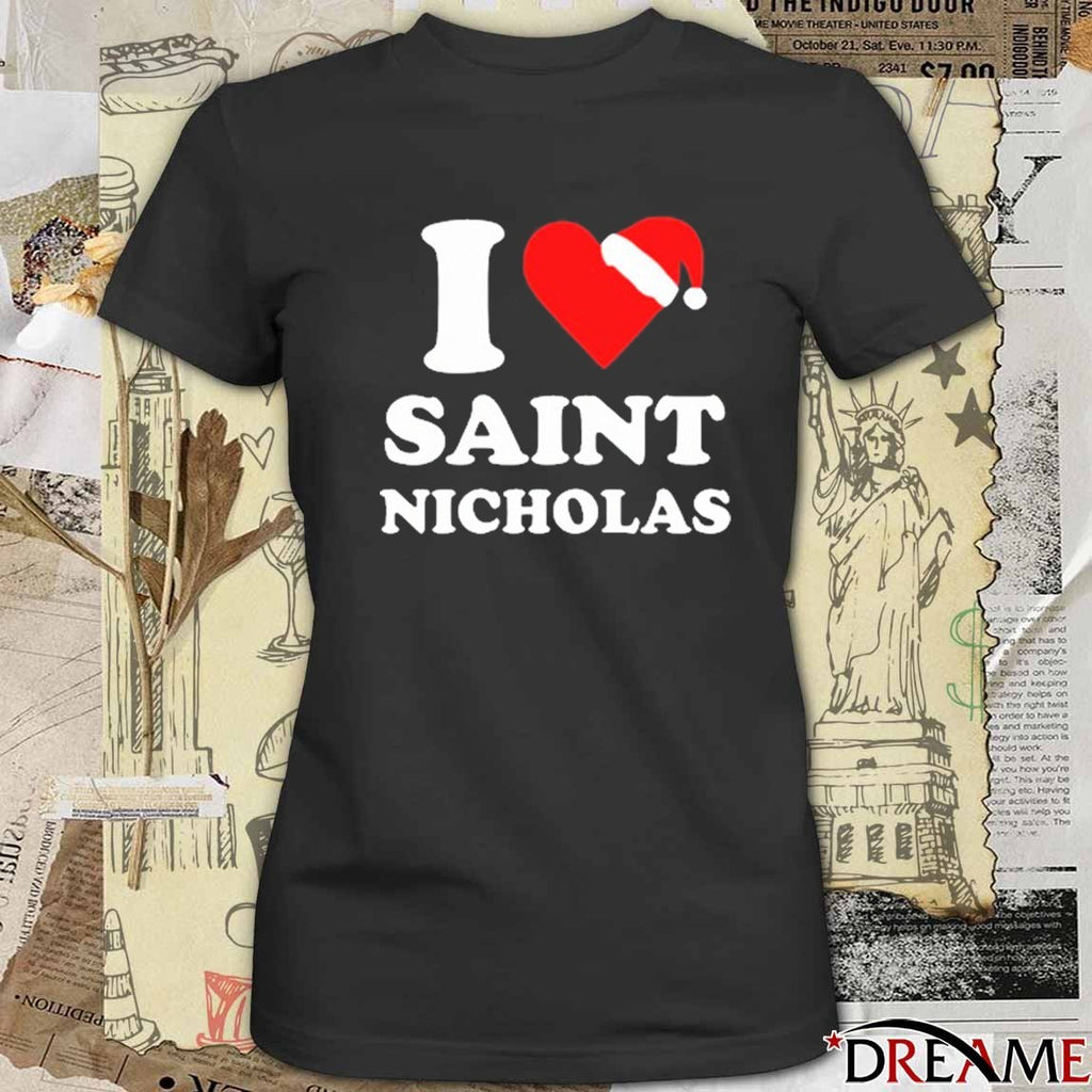 Santa Claus I Love Saint Nicholas Xmas Christmas 2025 t-shirt