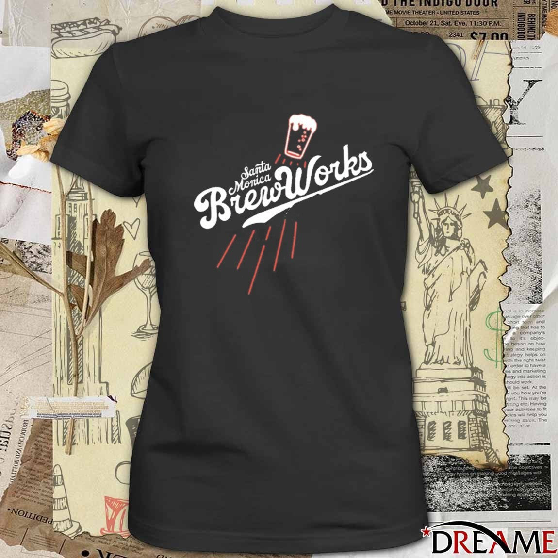 Santa Monica Brew Works Beach Brewed Baseball 2025 t-shirt