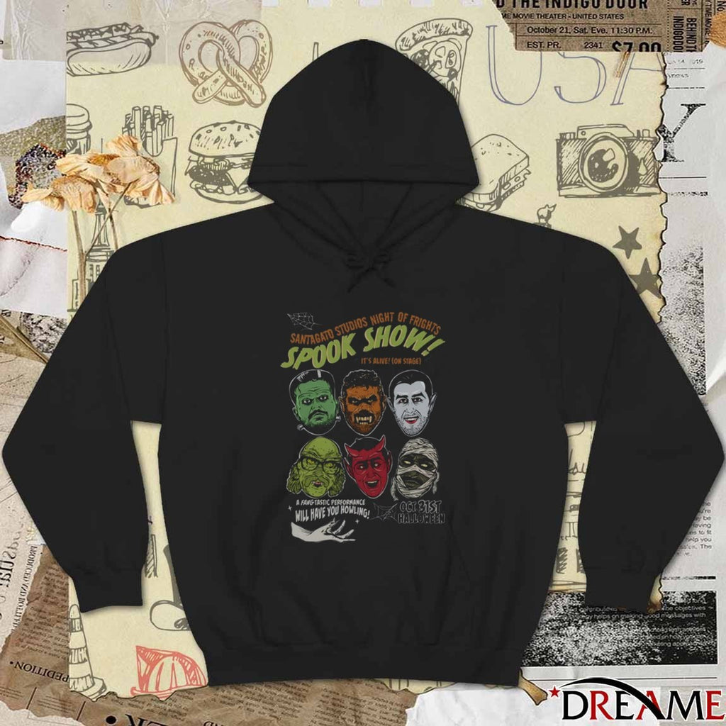 Santagato Studios Night Of Frights Spook Show Monster Mash October 31st 2025 Halloween t-shirt