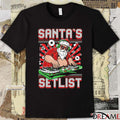 Santa’s Setlist Ugly Christmas Sweater 2025 Santa Claus t-shirt