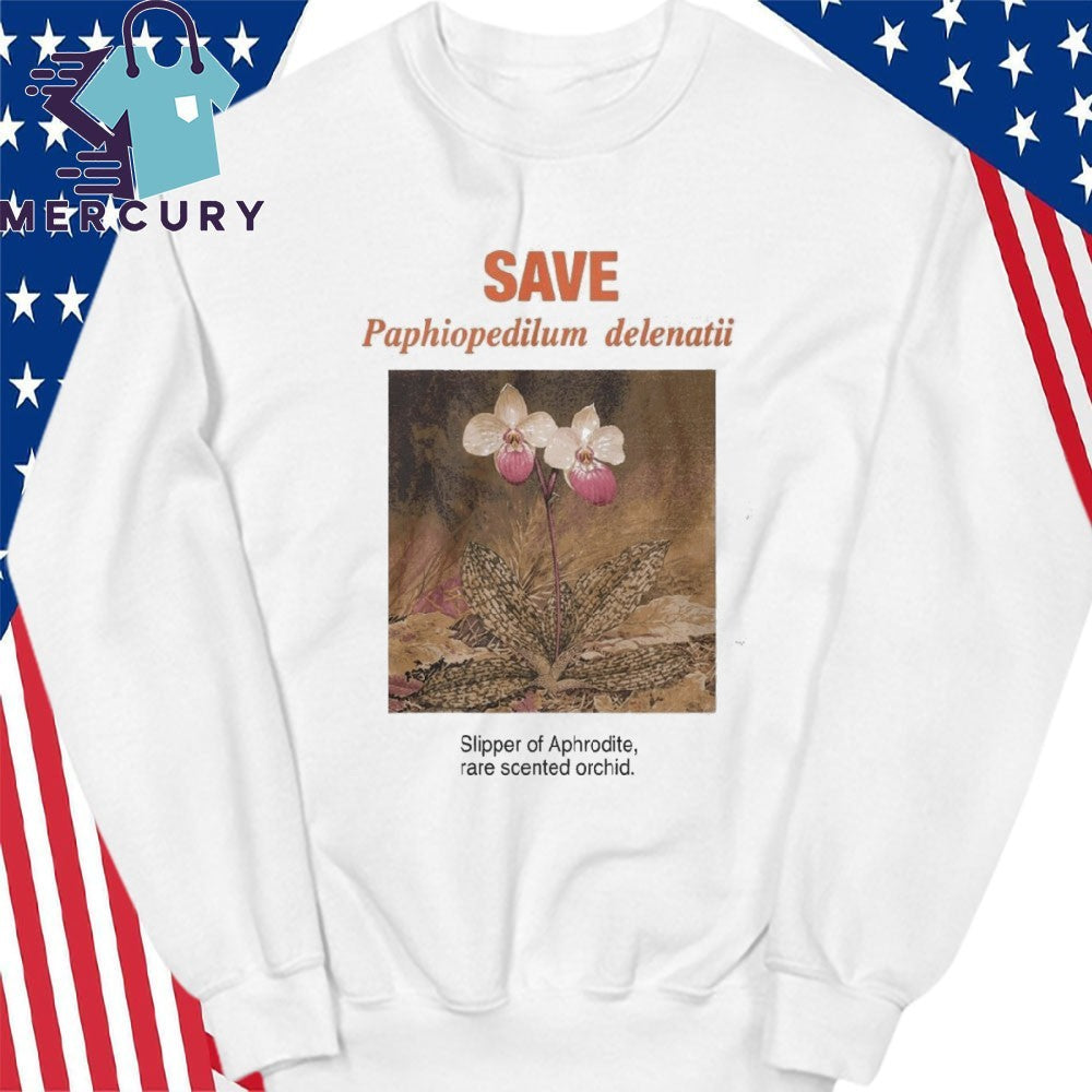 Save Paphiopedilum Delenatii Slipper Of Aphrodite Rare Scented Orchid Shirt
