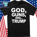 Scott Presler wears God Guns And Trump Shirt