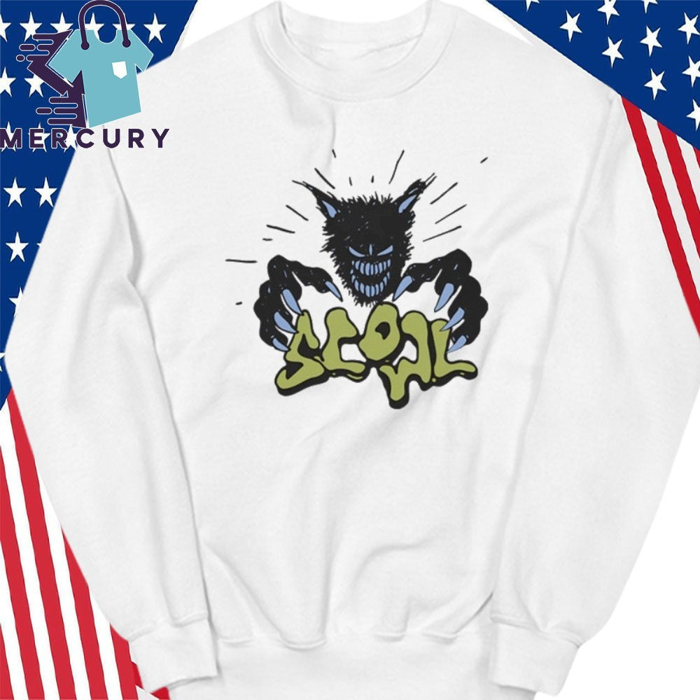 Scowl Cartoon Wolf Shirt