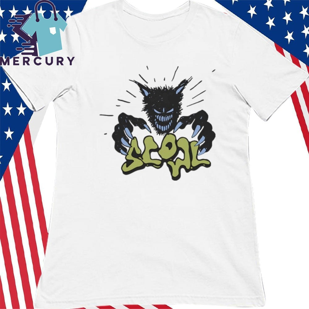 Scowl Cartoon Wolf Shirt