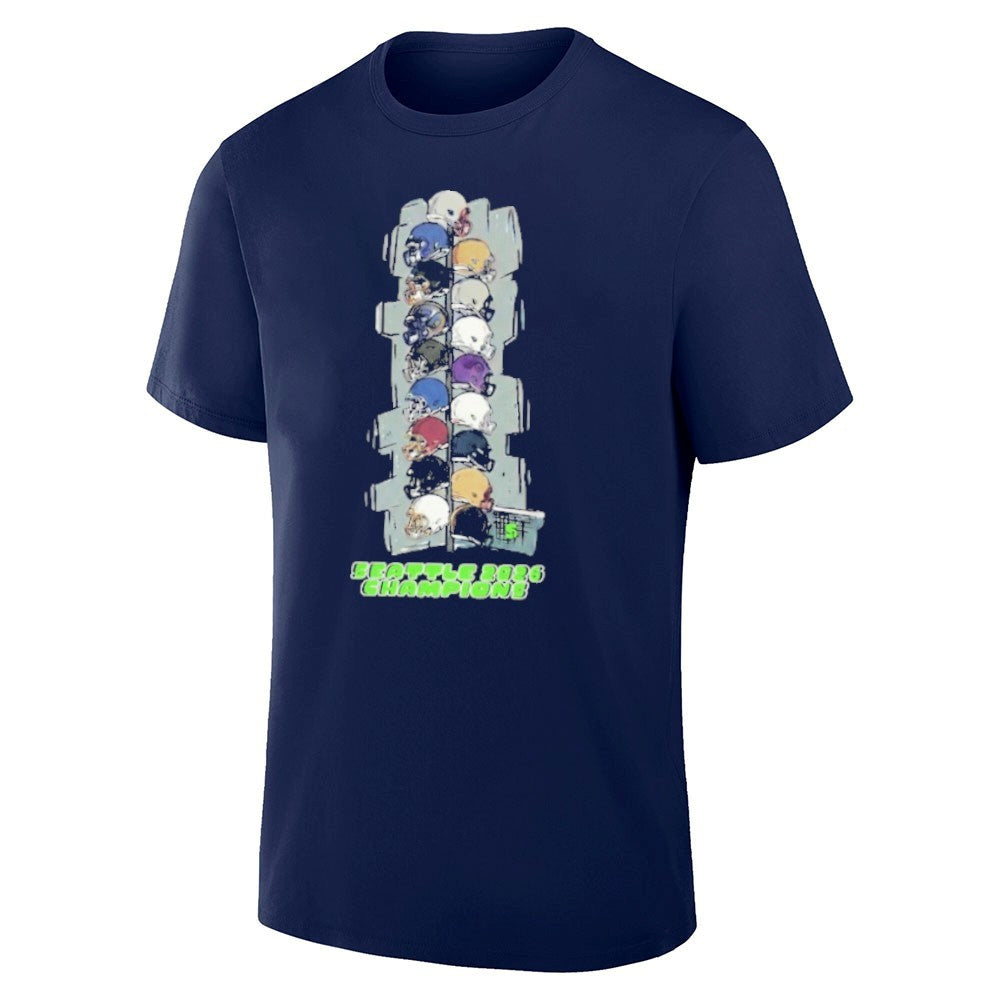 Seattle Football Stacking Helmets Champions Shirt