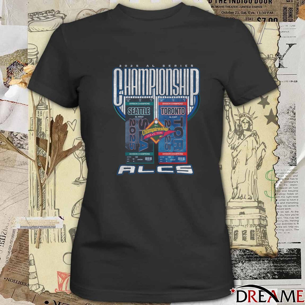 Seattle Mariners Vs Toronto Blue Jays 2025 ALCS Matchup Series Championship t-shirt