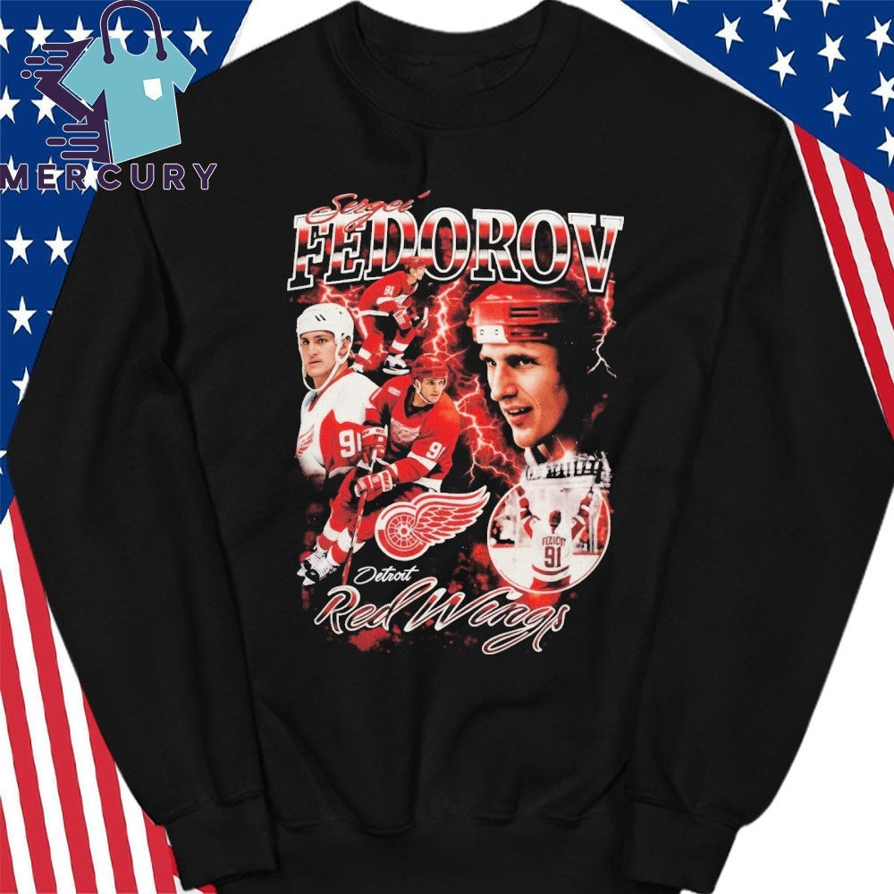 Sergei Fedorov Detroit Red Wings 2026 Shirt
