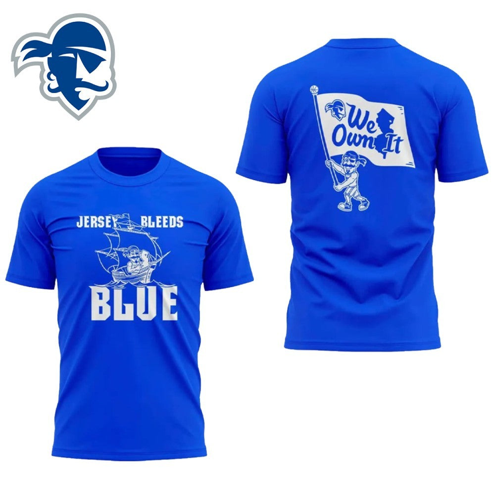 Seton Hall Basketball Jersey Bleeds Blue Shirt