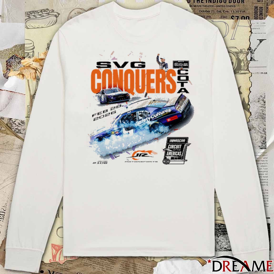 Shane van Gisbergen #9 February 28 2026 Cota Noaps Race Win NASCAR t-shirt