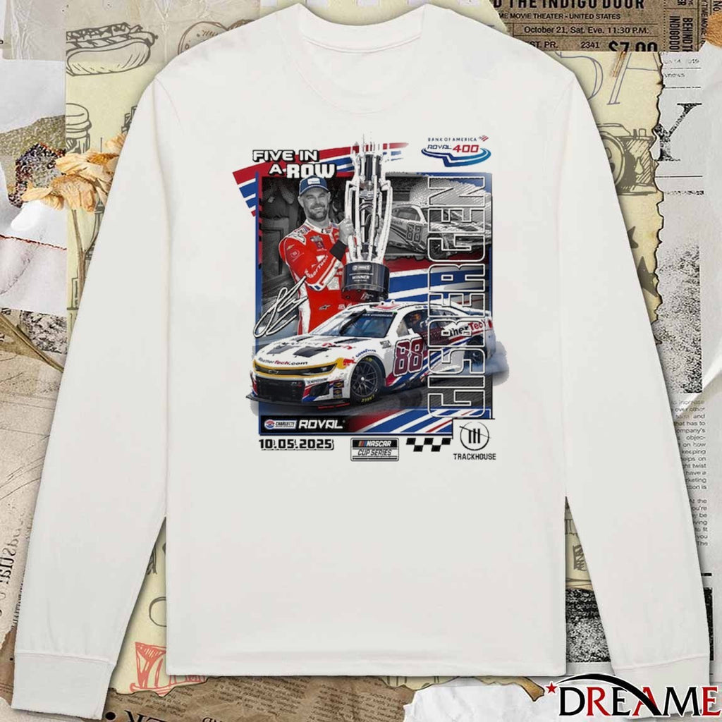 Shane van Gisbergen Checkered Flag Sports 10 05 2025 Bank of America ROVAL 400 Race Win Signature t-shirt