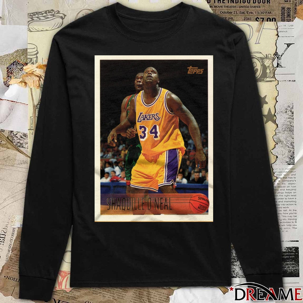 Shaquille O’Neal Los Angeles Lakers 2026 NBA Basketball Topps Trading Card Player t-shirt