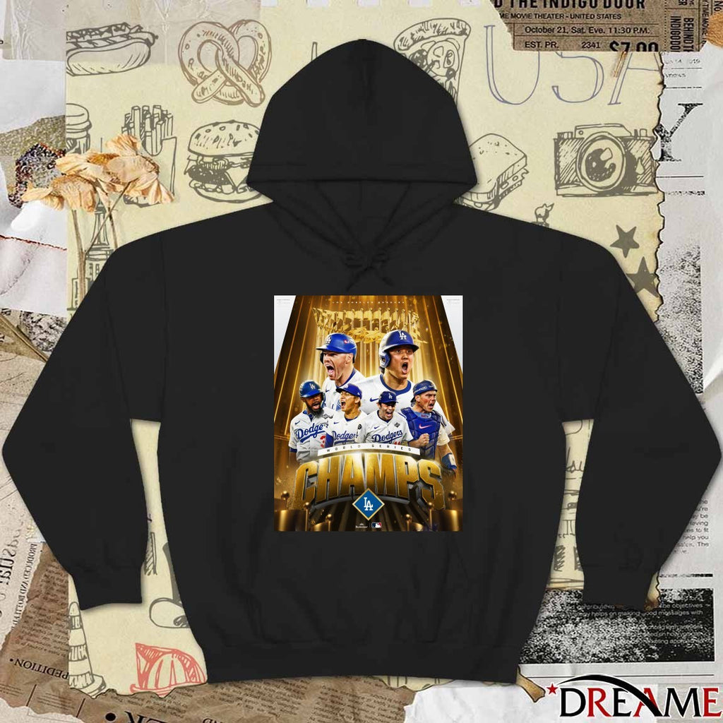 Shohei Ohtani, Yoshinobu Yamamoto Los Angeles Dodgers 2025 Back-to-back World Series Champs Poster t-shirt