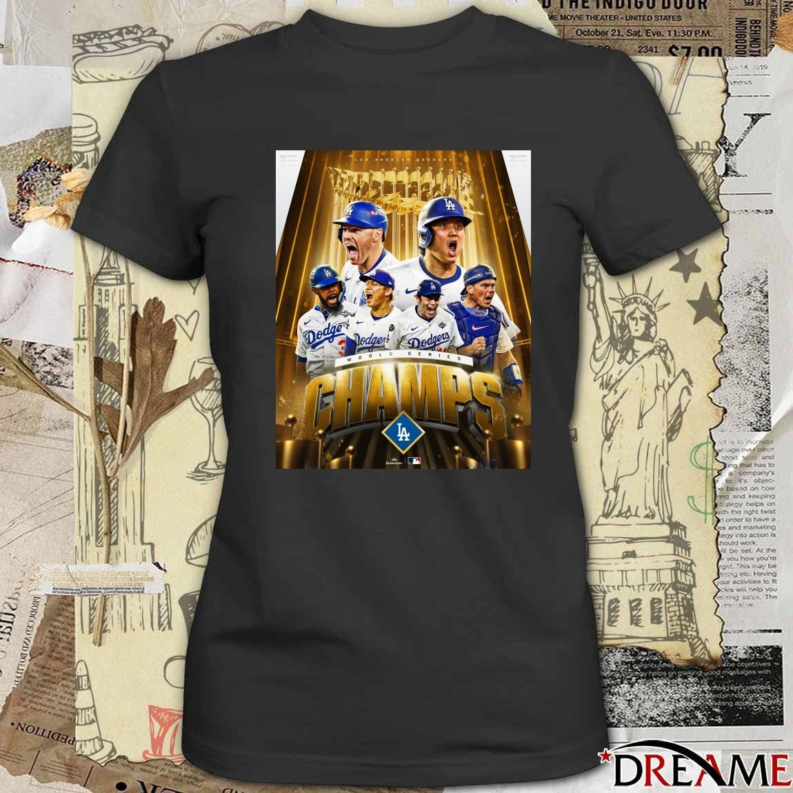 Shohei Ohtani, Yoshinobu Yamamoto Los Angeles Dodgers 2025 Back-to-back World Series Champs Poster t-shirt