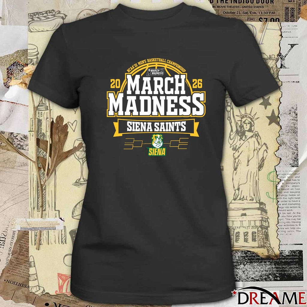 Siena Saints 2026 NCAA DI Men’s Basketball Championship March Madness t-shirt
