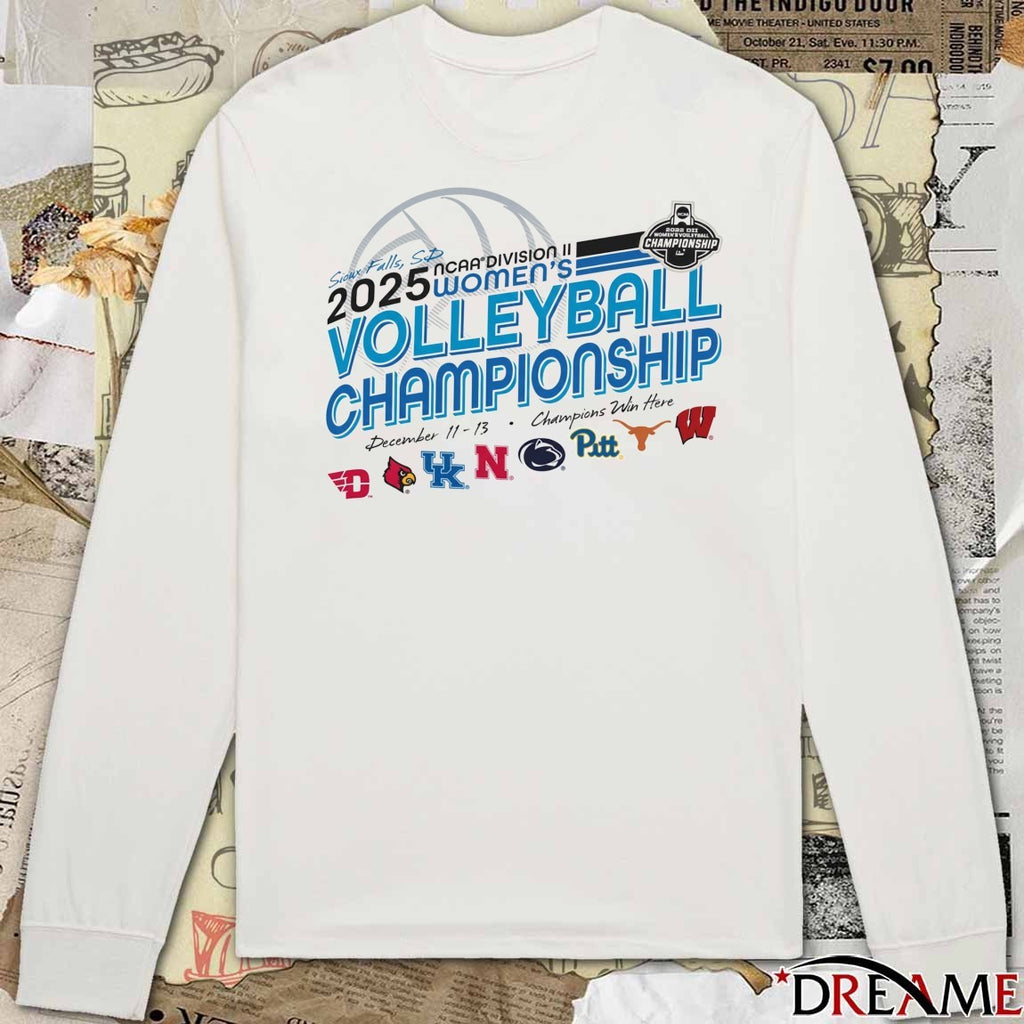 Sioux Falls SD 2025 NCAA Division II Women’s Volleyball Championship December 11-13 Champions Win Here t-shirt