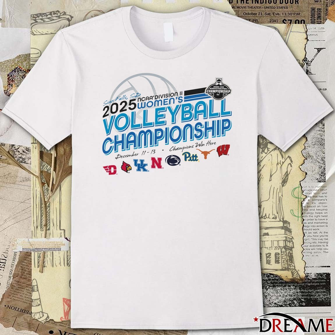 Sioux Falls SD 2025 NCAA Division II Women’s Volleyball Championship December 11-13 Champions Win Here t-shirt