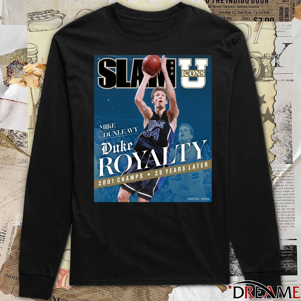 Slam Icons Legendary Mike Dunleavy Duke Royalty 2001 Champs 25 Years Later Poster t-shirt