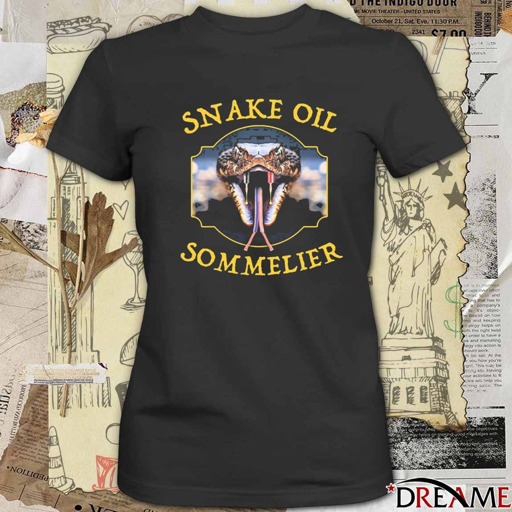 Snake Oil Sommelier Audiophile Troll t-shirt