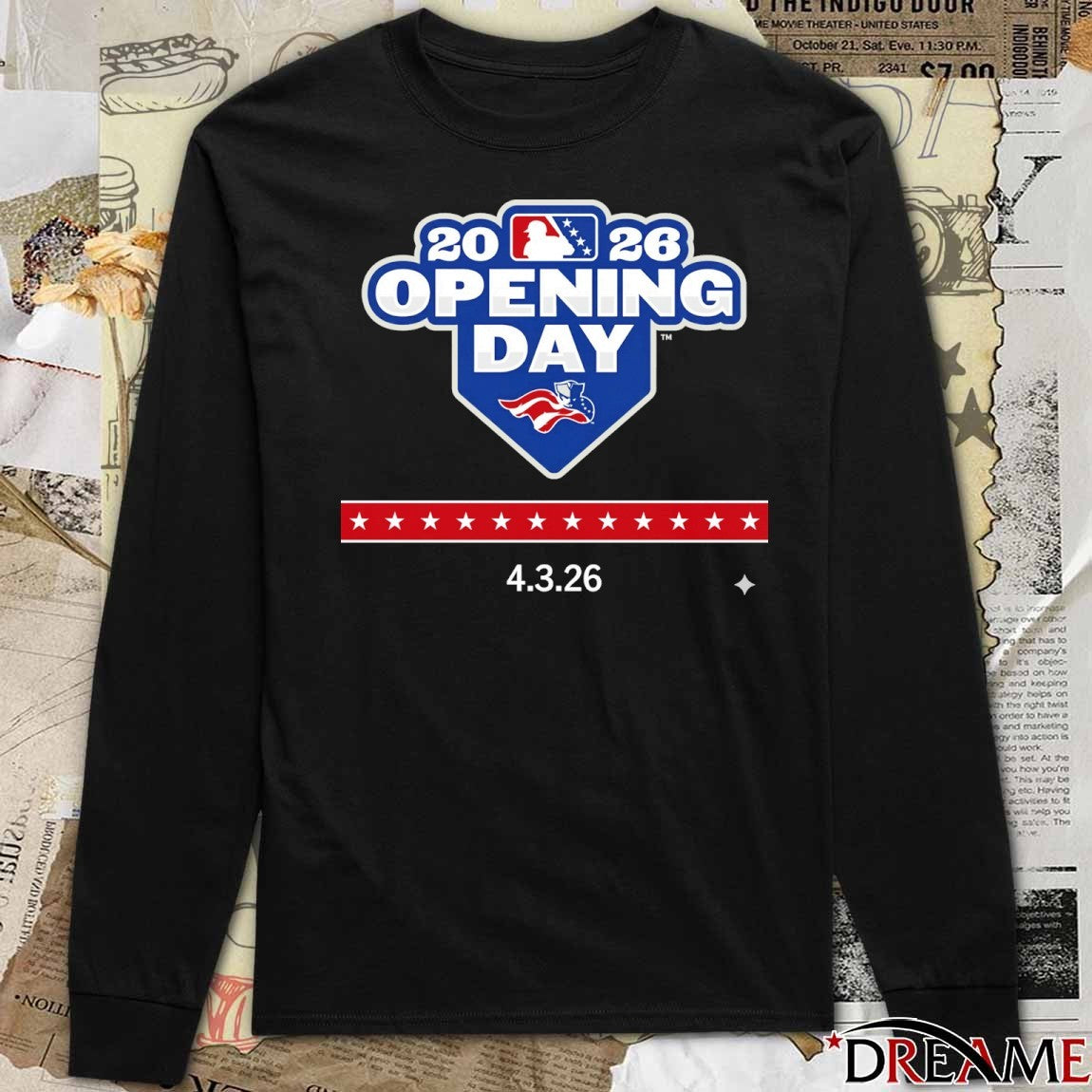 Somerset Patriots 2026 MLB Opening Day April 3, 2026 Logo t-shirt