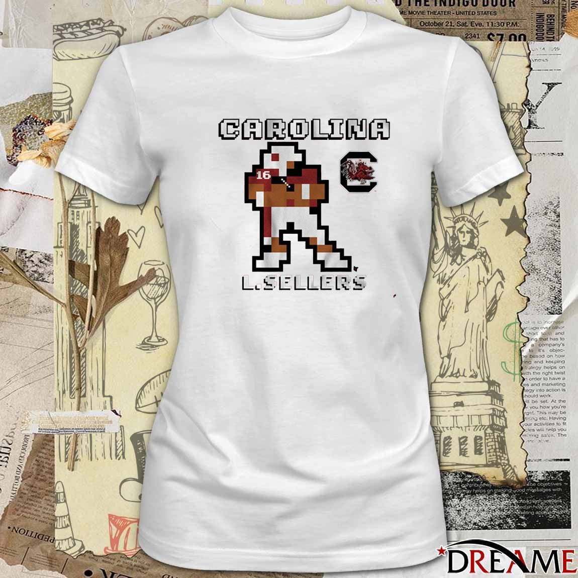 South Carolina Gamecocks Football NCAA LaNorris Sellers Retro Baller t-shirt