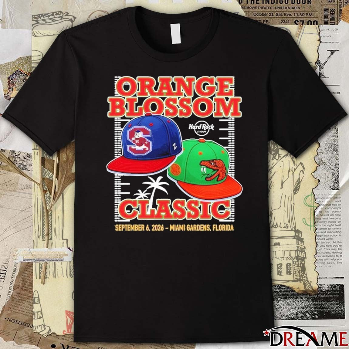 South Carolina Vs Florida A&M Orange Blossom Classic September 6 2026 Miami Gardens FL t-shirt