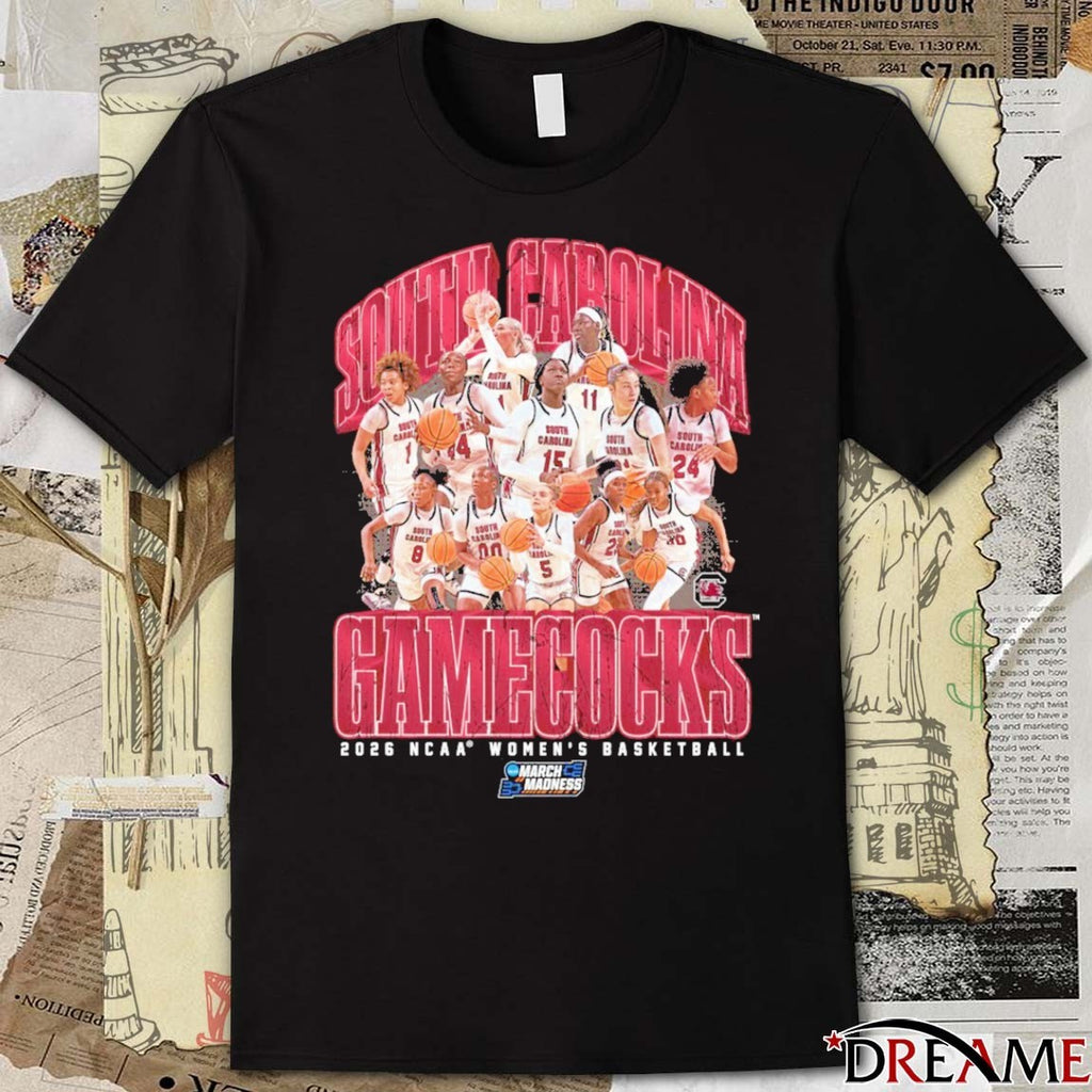South Carolina Women’s Basketball Is Elite 8 Bound 2026 NCAA Women’s Basketball March Madness t-shirt