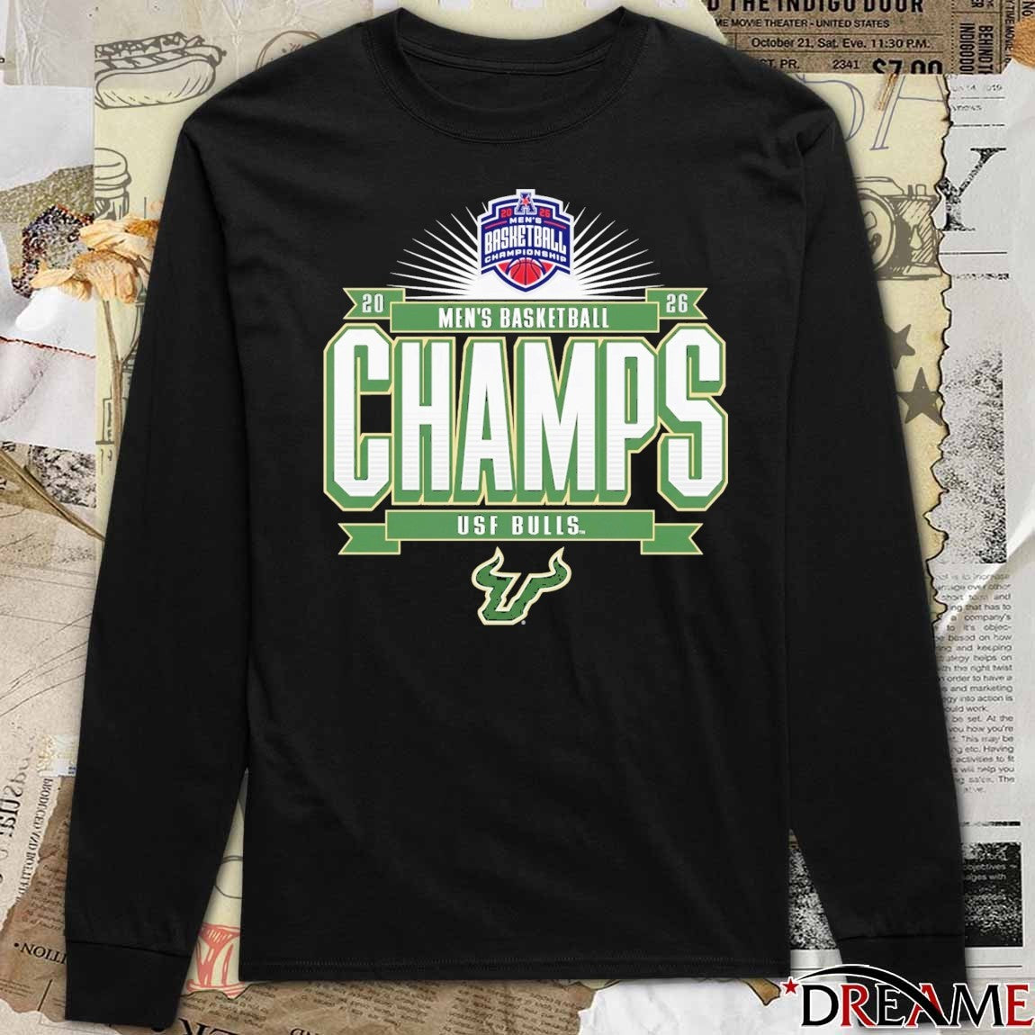 South Florida Bulls 2026 American Conference Men’s Basketball Tournament Champions t-shirt