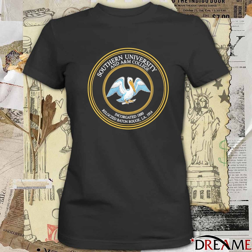 Southern University And A&M College Incorgated 1880 Pelican Emblem t-shirt