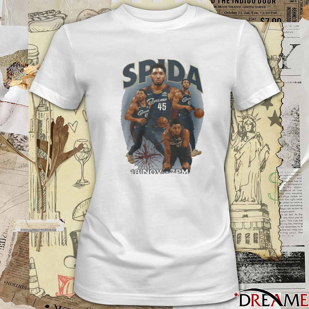 Spida Donovan Mitchell Cleveland Cavaliers 18 November 2025 t-shirt