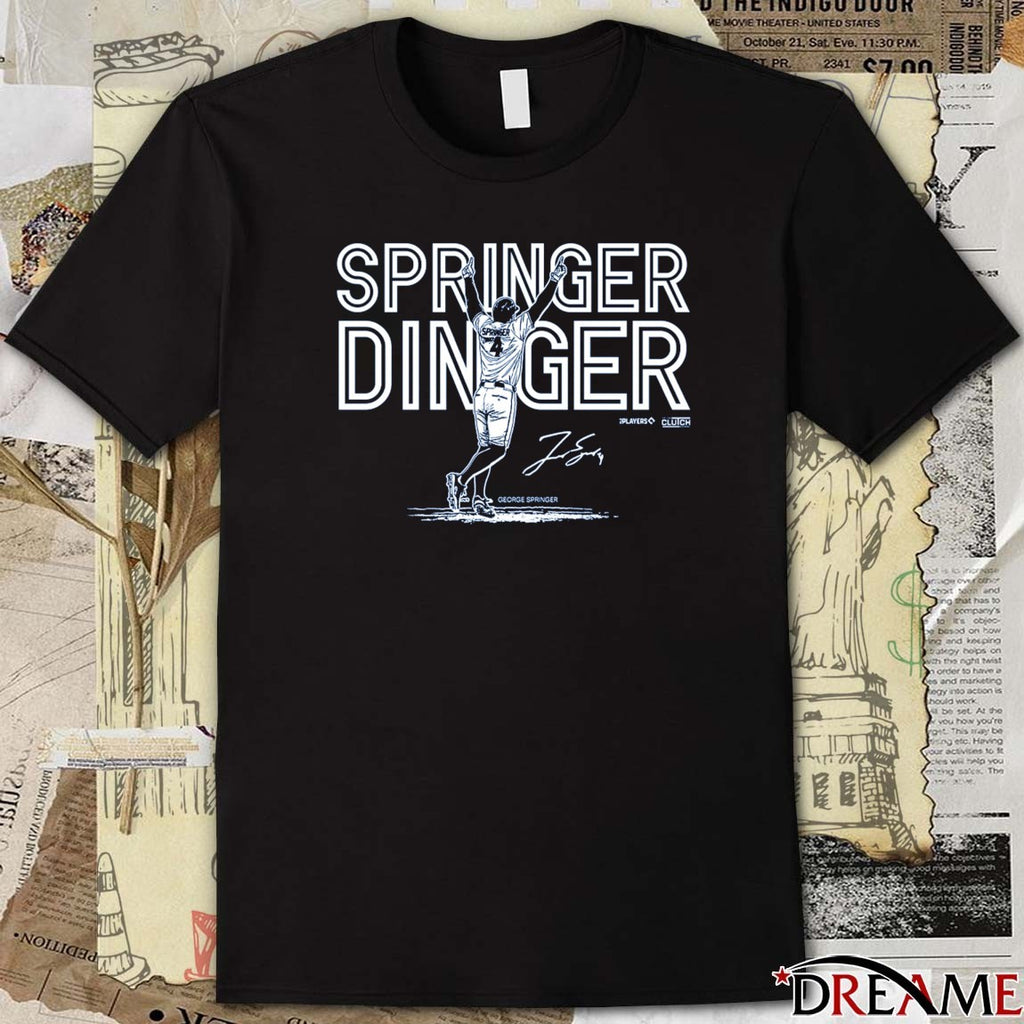 Springer Dinger FTW George Springer Toronto Blue Jays MLB Signature t-shirt