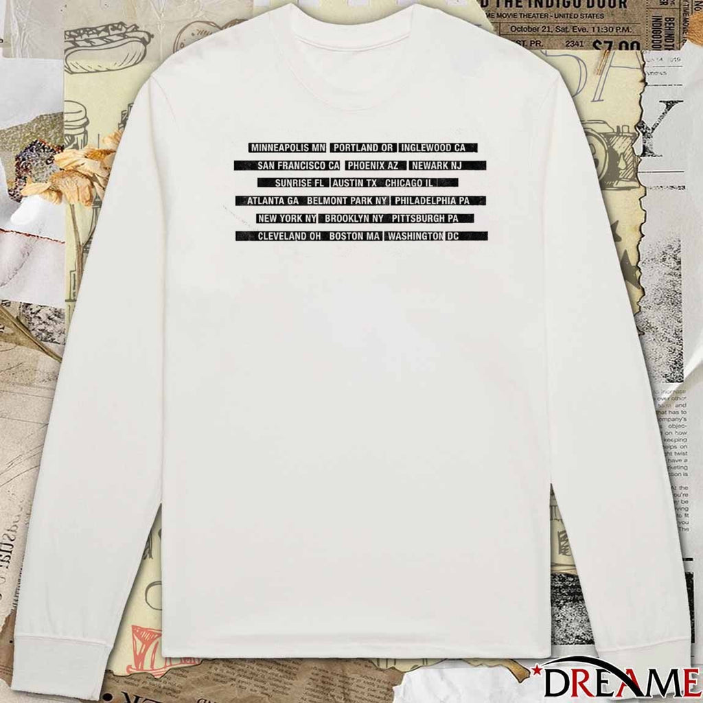 Springsteen & The E Street Band 2026 Land Of Hope & Dreams American Tour No King Minneapolis MN Portland OR t-shirt