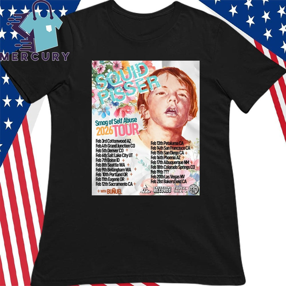 Squid Pisser Smog Of Self Abuse 2026 Tour shirt