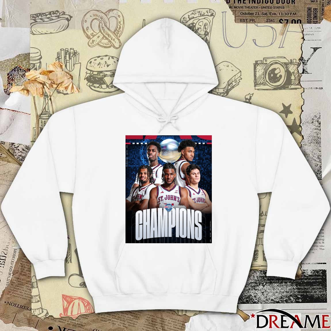 St. John’s Men’s Basketball Big East MBB 2026 Tournament Champions Poster t-shirt