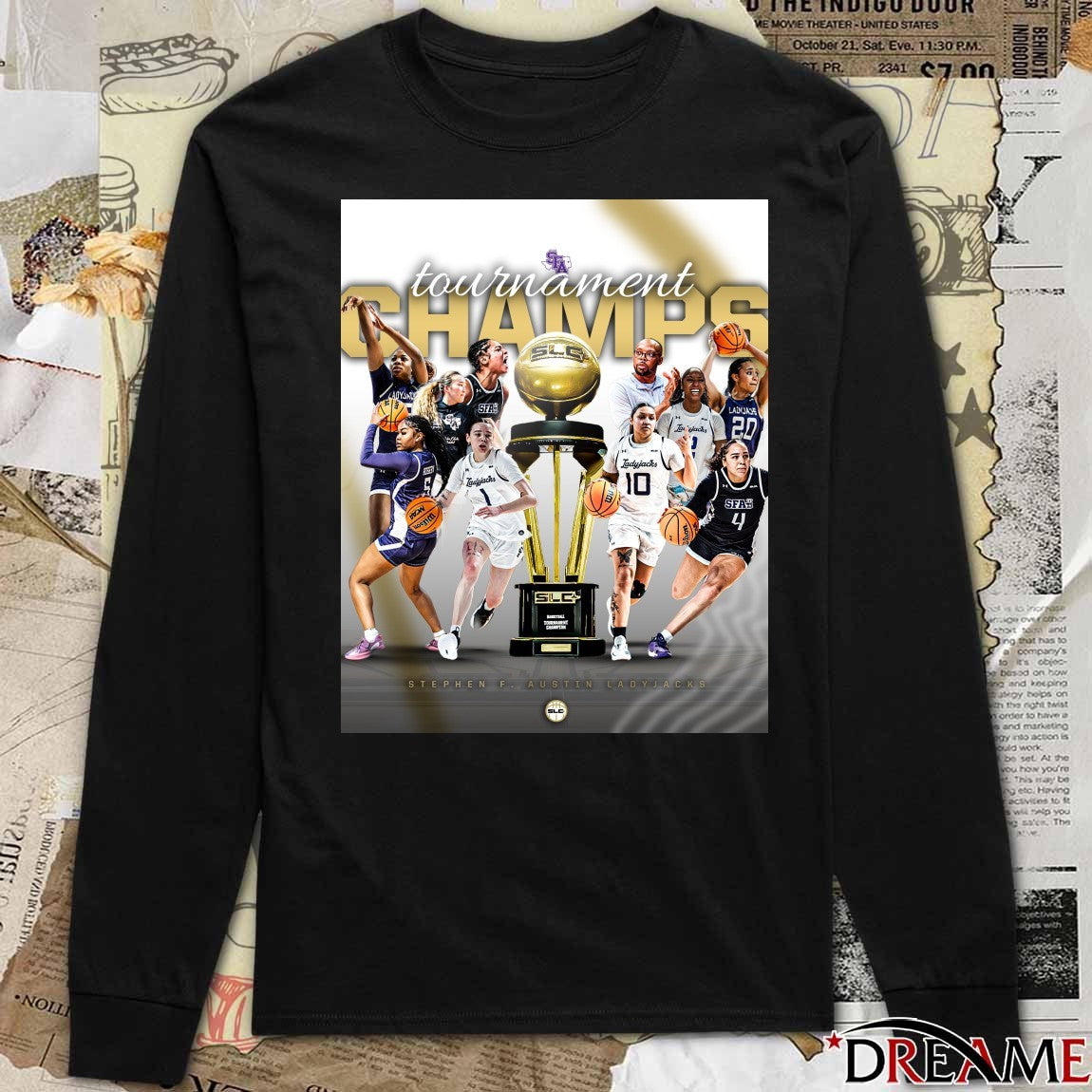 Stephen F. Austin Ladyjacks 2026 Tournament Champs Poster t-shirt