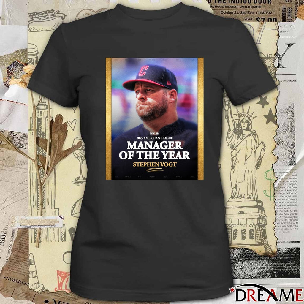 Stephen Vogt 2025 American League (AL) Manager of the Year award Poster t-shirt