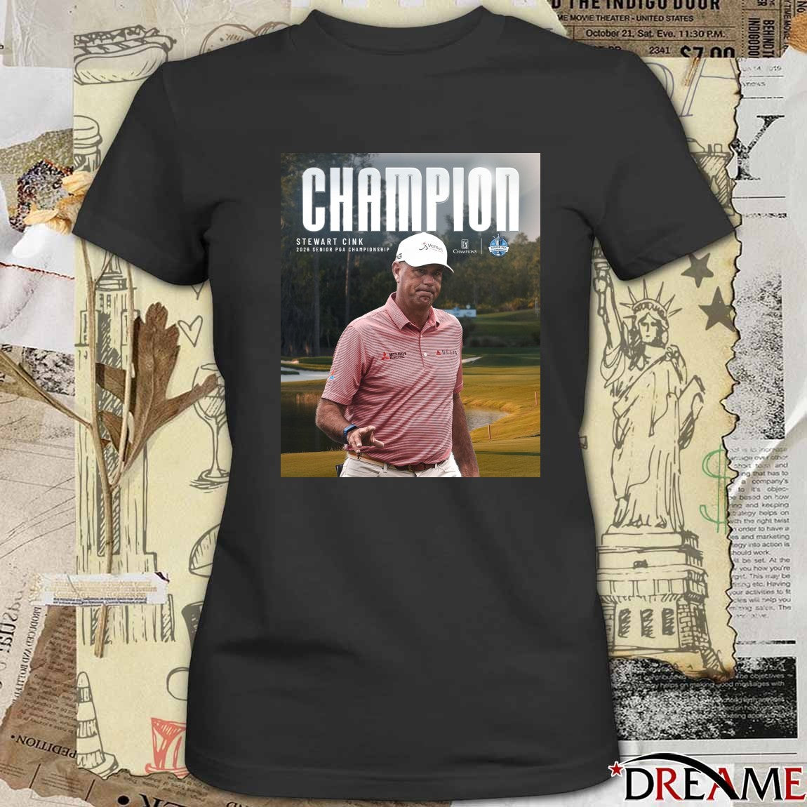 Stewart Cink 2026 Senior PGA Championship PGA Tour Poster t-shirt
