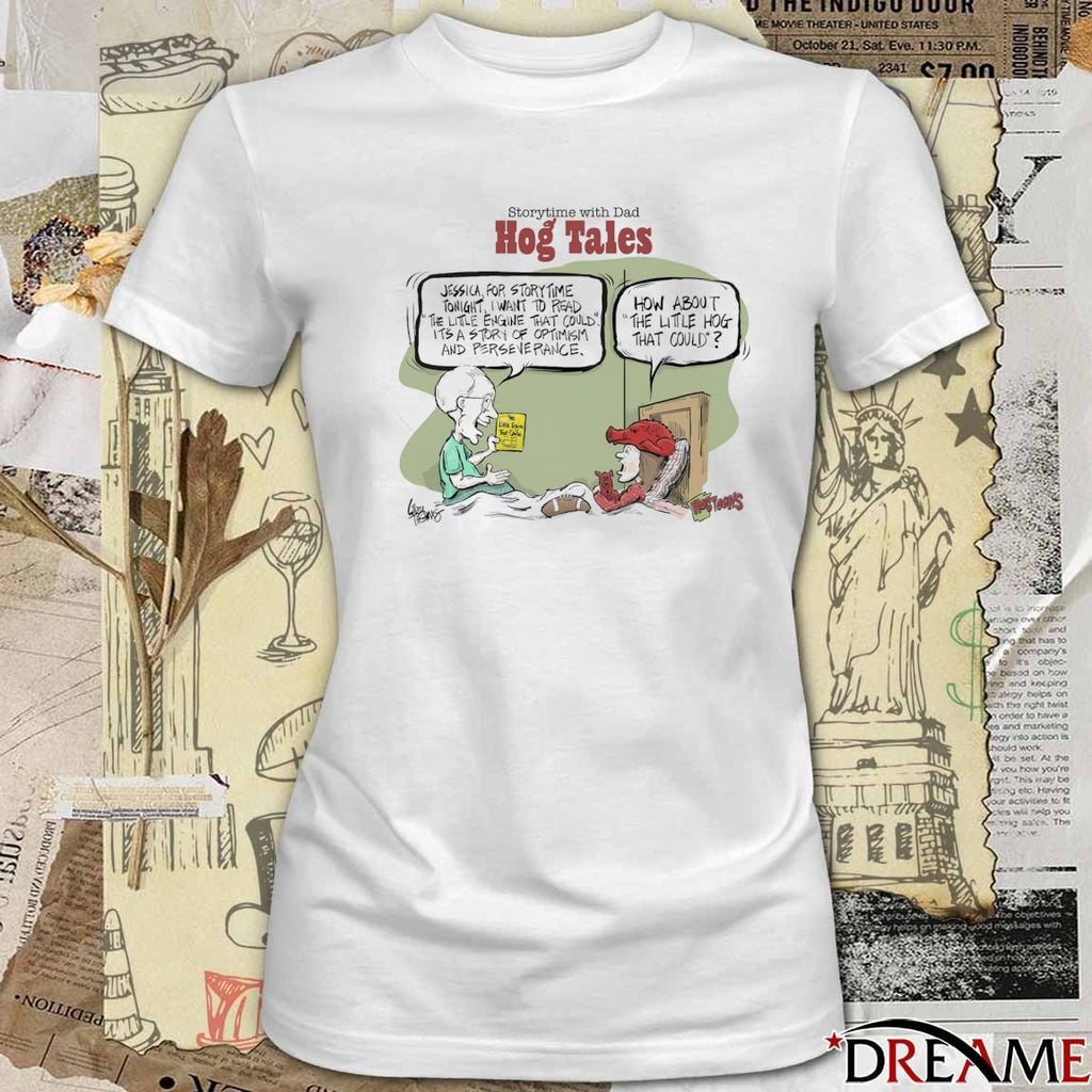 Storytime With Dad Hog Tales Jessica For Story Time Tonight I Want To Read The Little Engine That Could Fanart t-shirt
