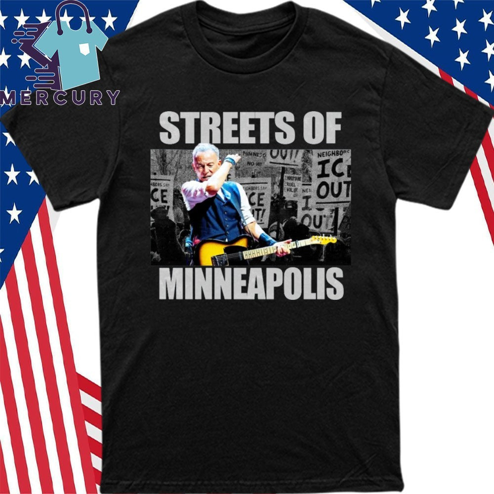 Streets of Minneapolis Bruce Springsteen Activism Shirt